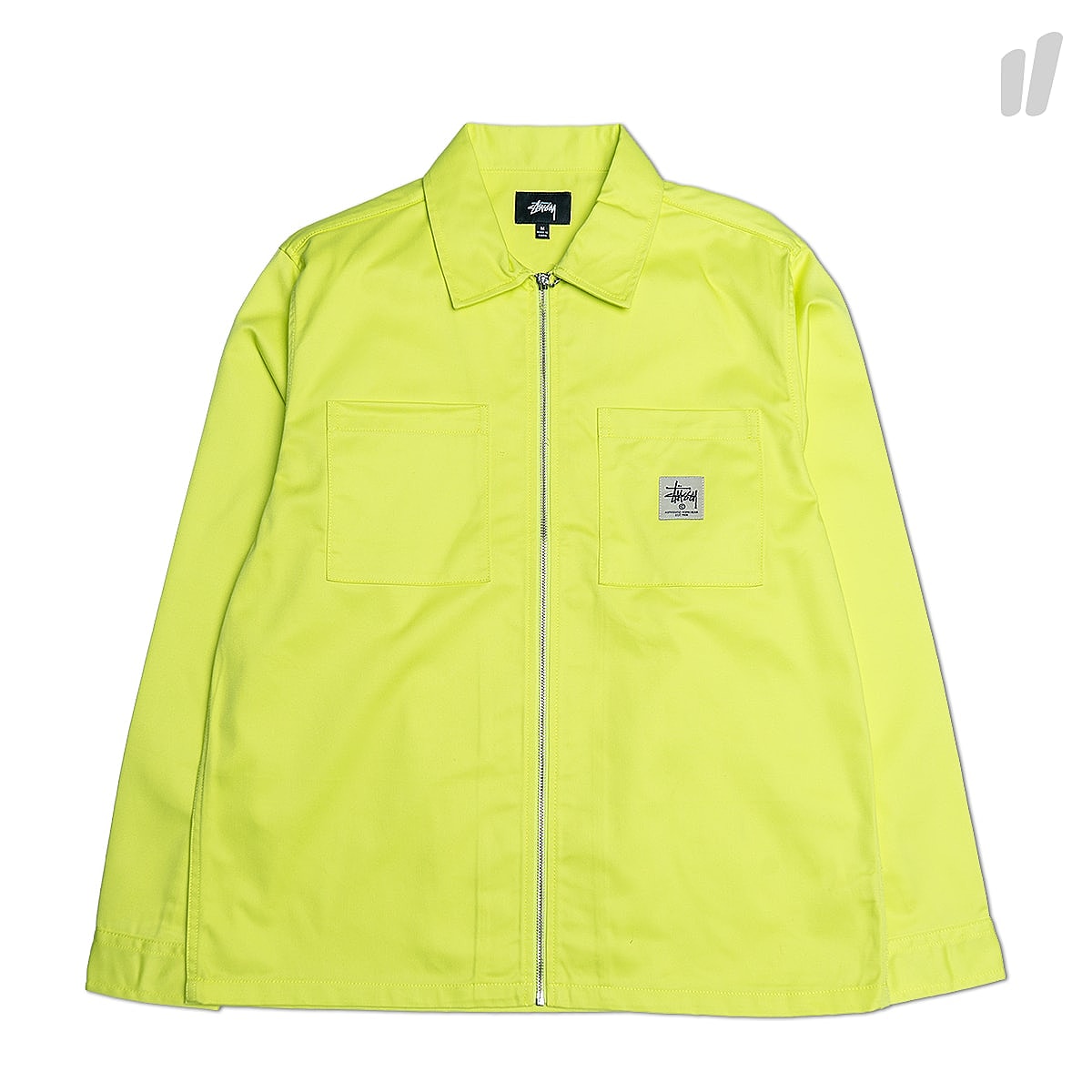 Stussy Zip Up Work LS Shirt Yellow Shirts 111002 / 0201 | Overkill