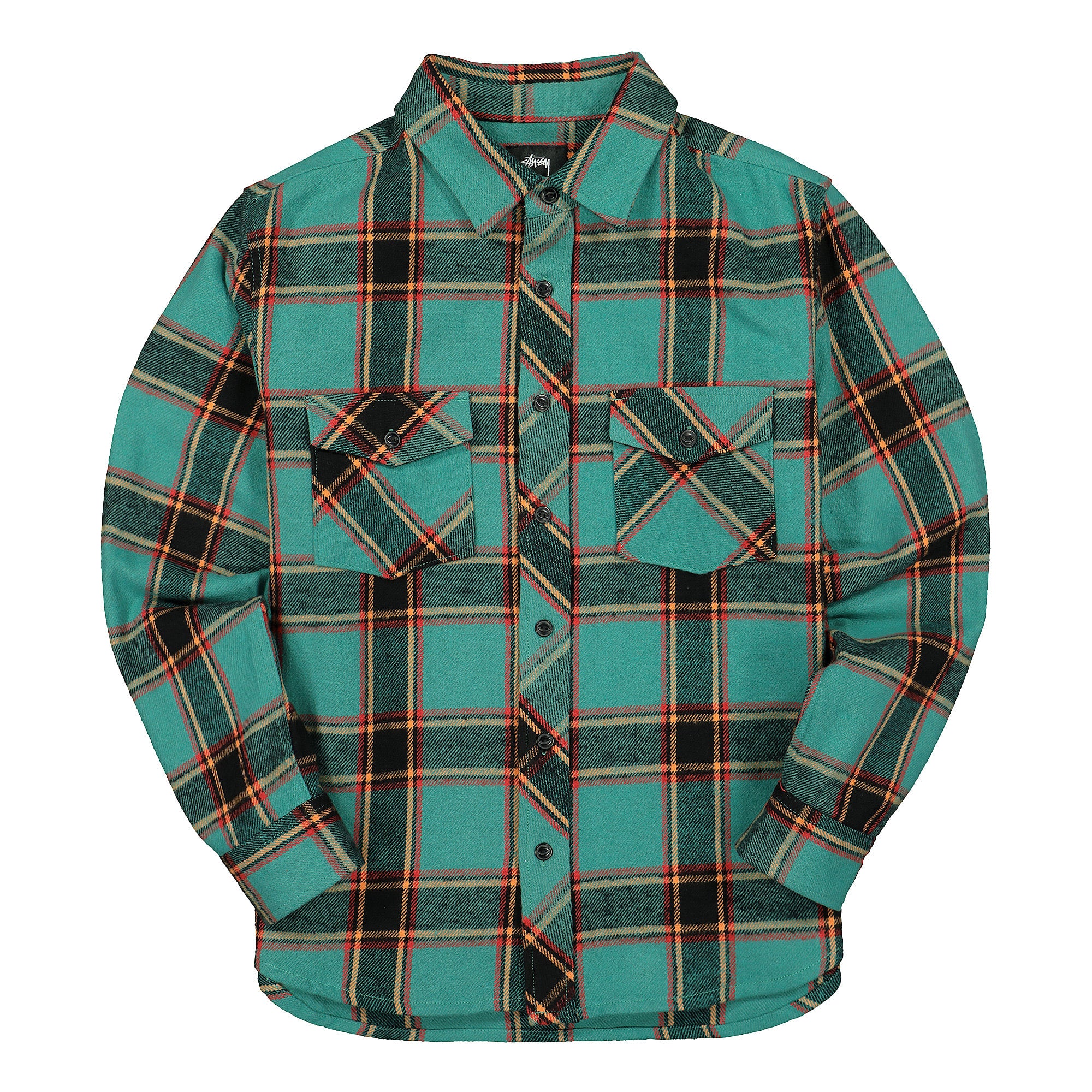 Stussy Ace Plaid Longsleeve Shirt Teal Shirts 1110061 / 0872 | Overkill