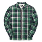 Stussy Big Wale Cord Zip Up Longsleeve Shirt Green Plaid Longsleeves 1110068 / 0482 | Overkill
