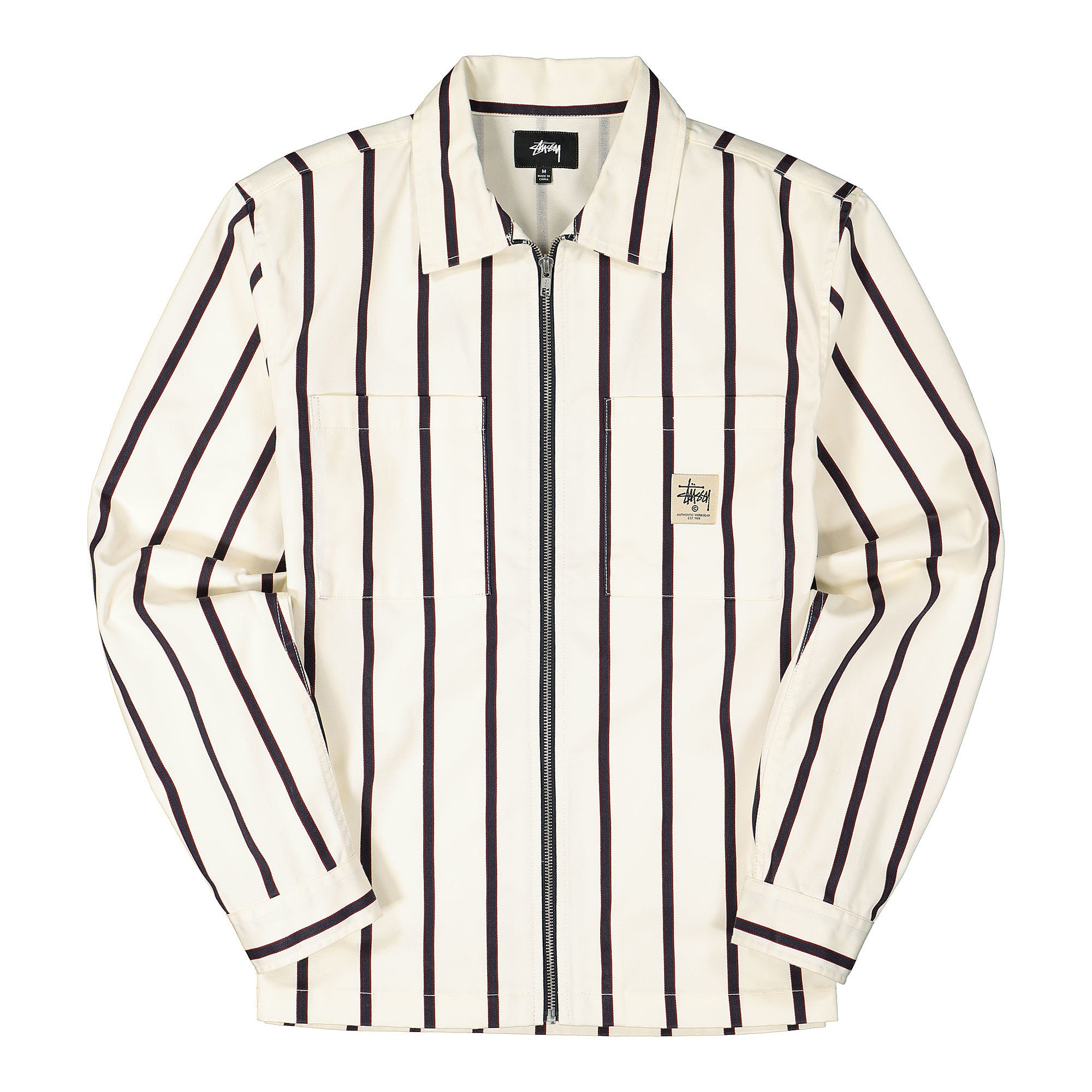 Stussy Zip Up Work Shirt Stripe Shirts 1110092 / 922 | Overkill