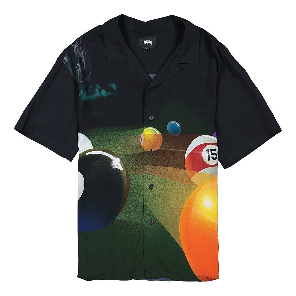 Stussy Pool Hall Shirt Black Shirts 1110119 / 0001 | Overkill