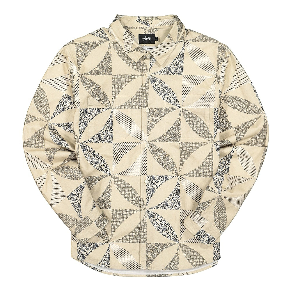 Stussy Quilt Pattern Shirt Sand Shirts 1110133 / 1020 | Overkill