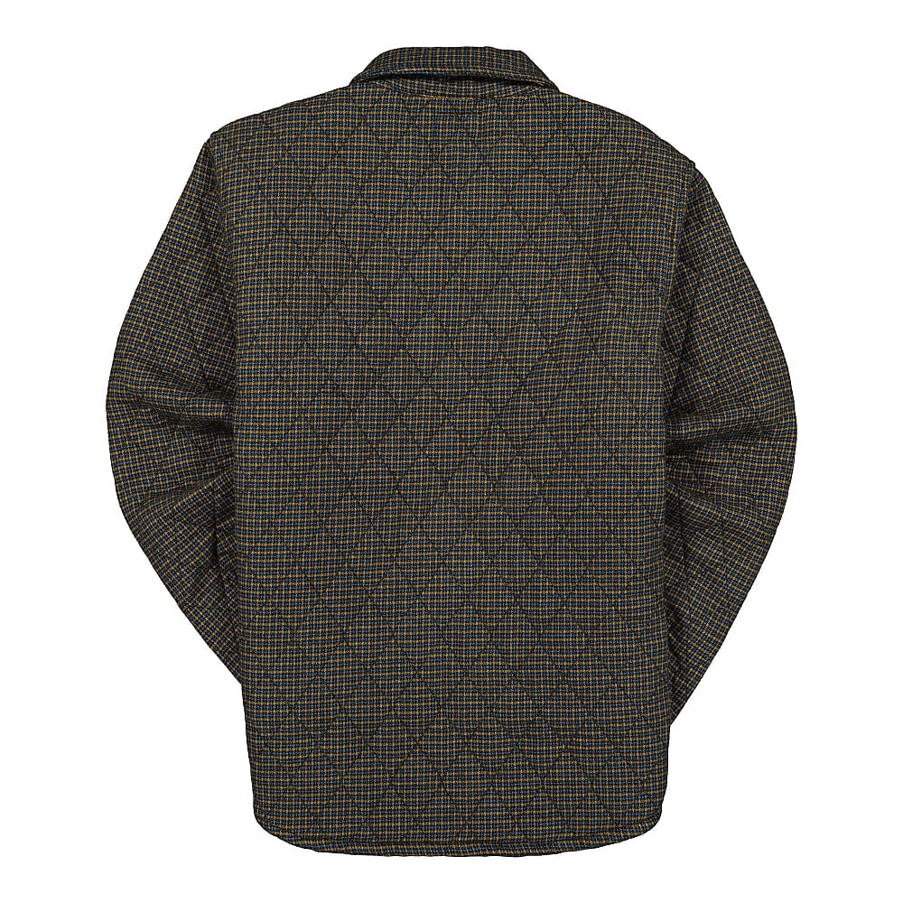 Stussy Mini Check Quilted Zip Shirt Black Jackets Material | Overkill