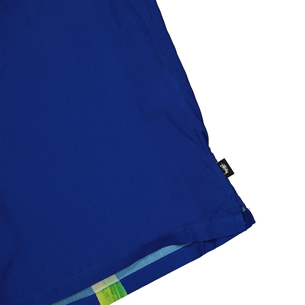 Stussy Big Poppy Longsleeve Shirt Blue Longsleeves Detailfoto | Overkill