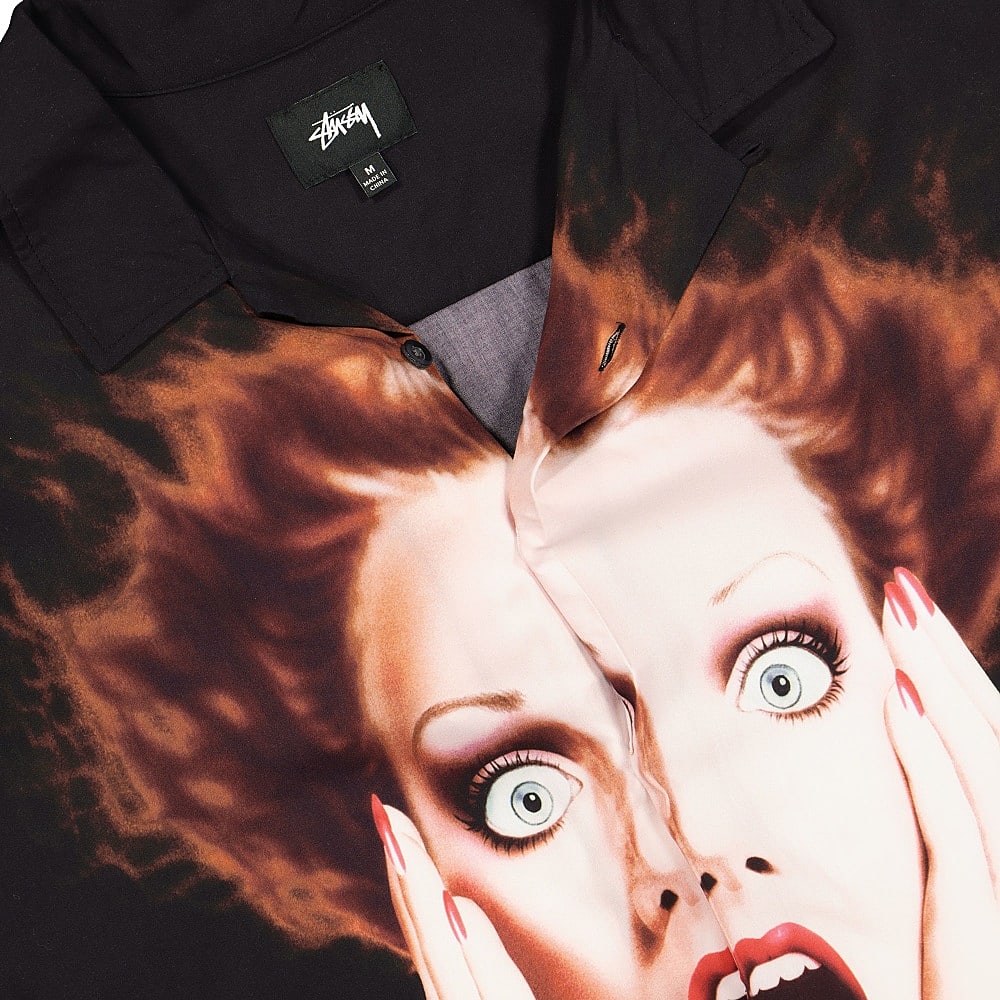 Stussy Harumi Girl Shirt Black Shirts Close-up | Overkill