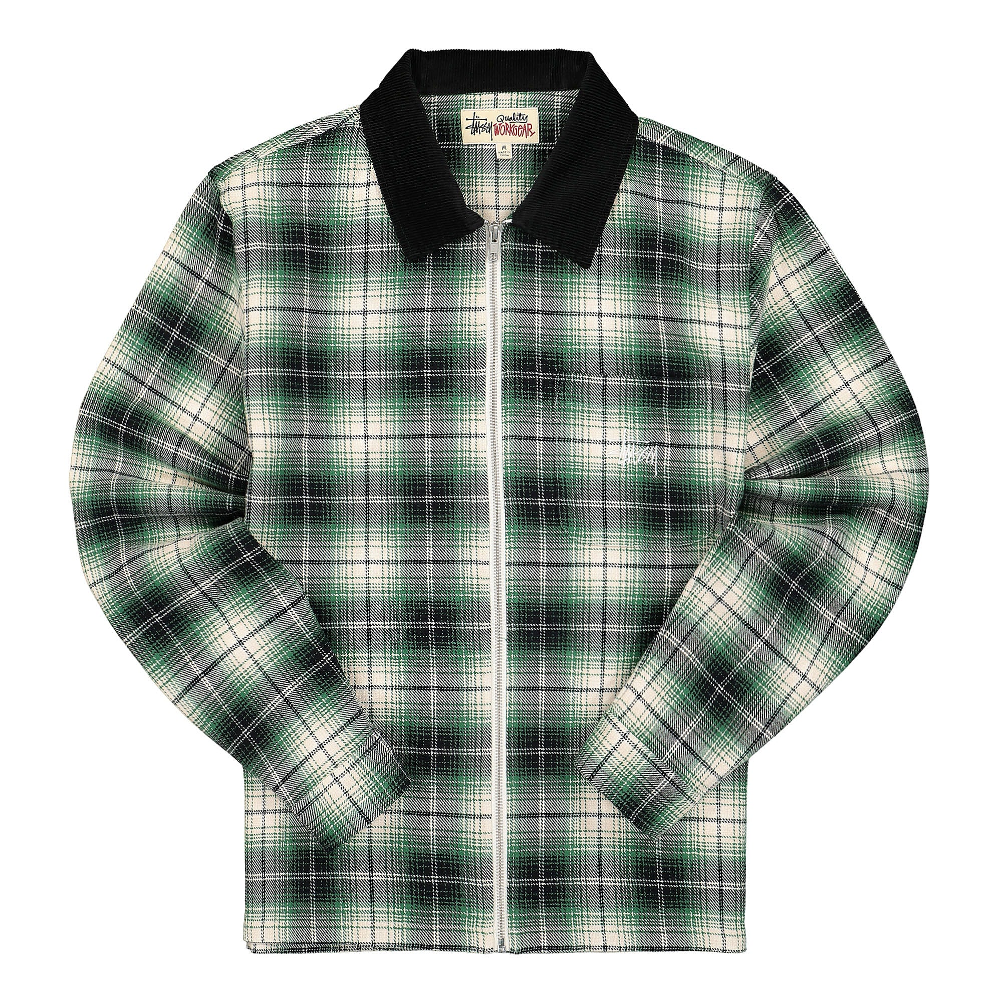 Stussy Frank Plaid Zip LS Shirt Black Shirts 1110209 / 0001 | Overkill