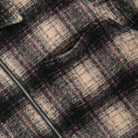 Stussy Wool Plaid Zip Shirt Lilac Shirts Detailfoto | Overkill
