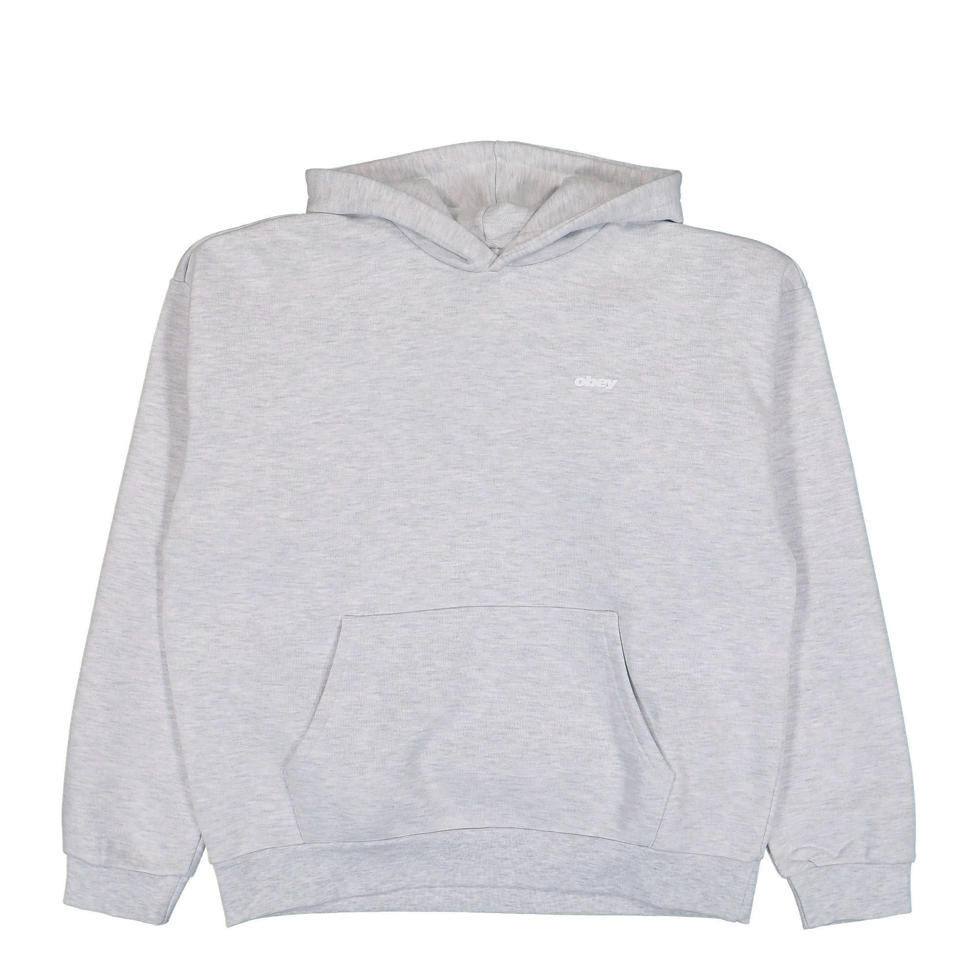 Obey Intercontinental Extra Heavy Hood Ash Grey Hoodie 111610070-AGRY | Overkill

