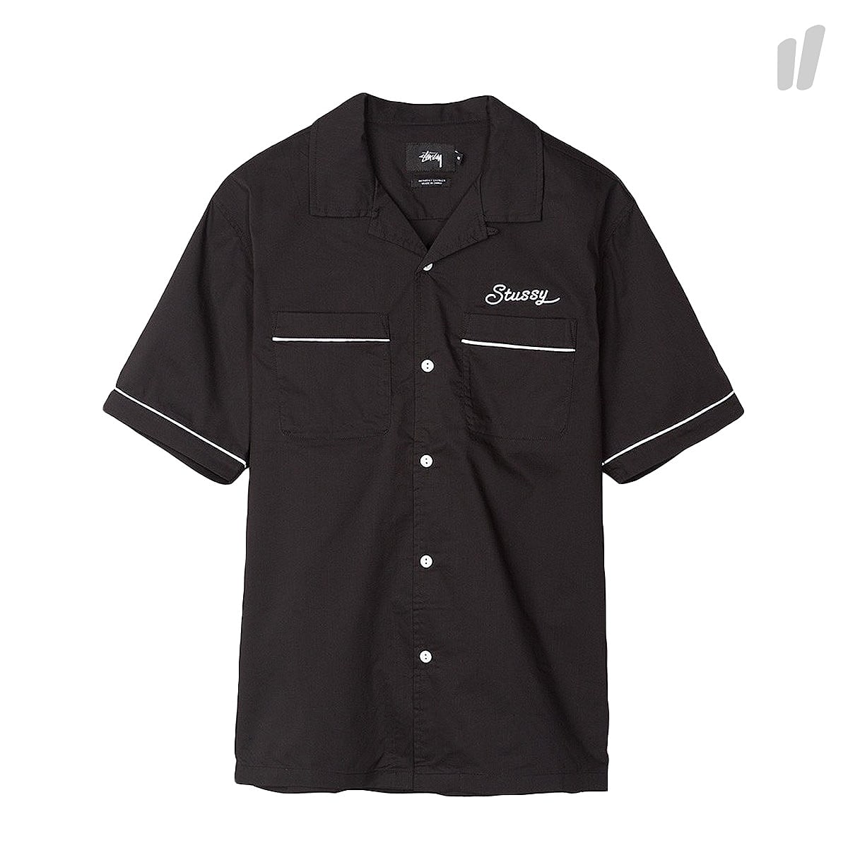 Stussy Laguna Bowling Shirt Black Shirts 111930 / 0001 | Overkill