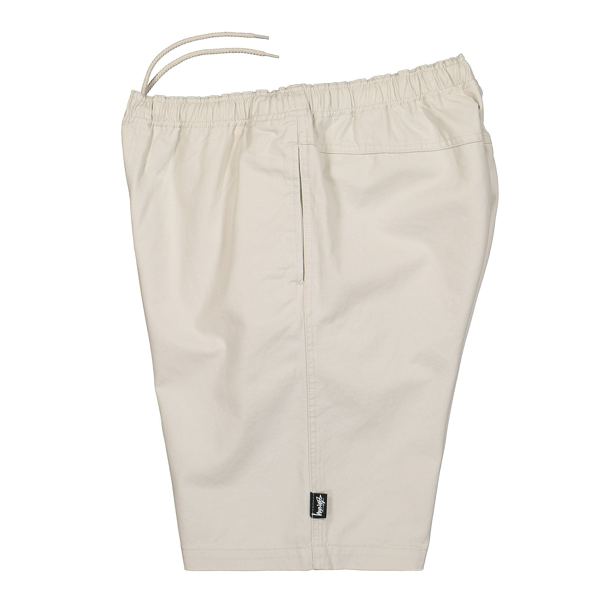 Stussy Brushed Beach Short Bone Shorts Close-up | Overkill
