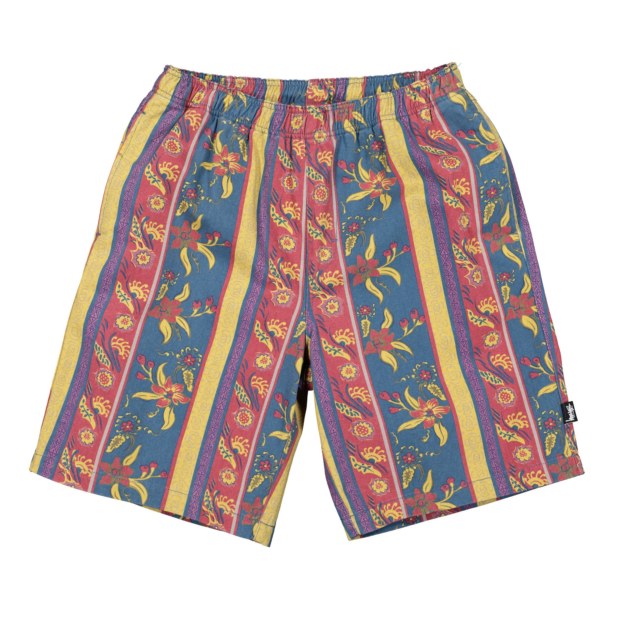Stussy Fleur Stripe Beach Short Navy Shorts 112248 / 0806 | Overkill