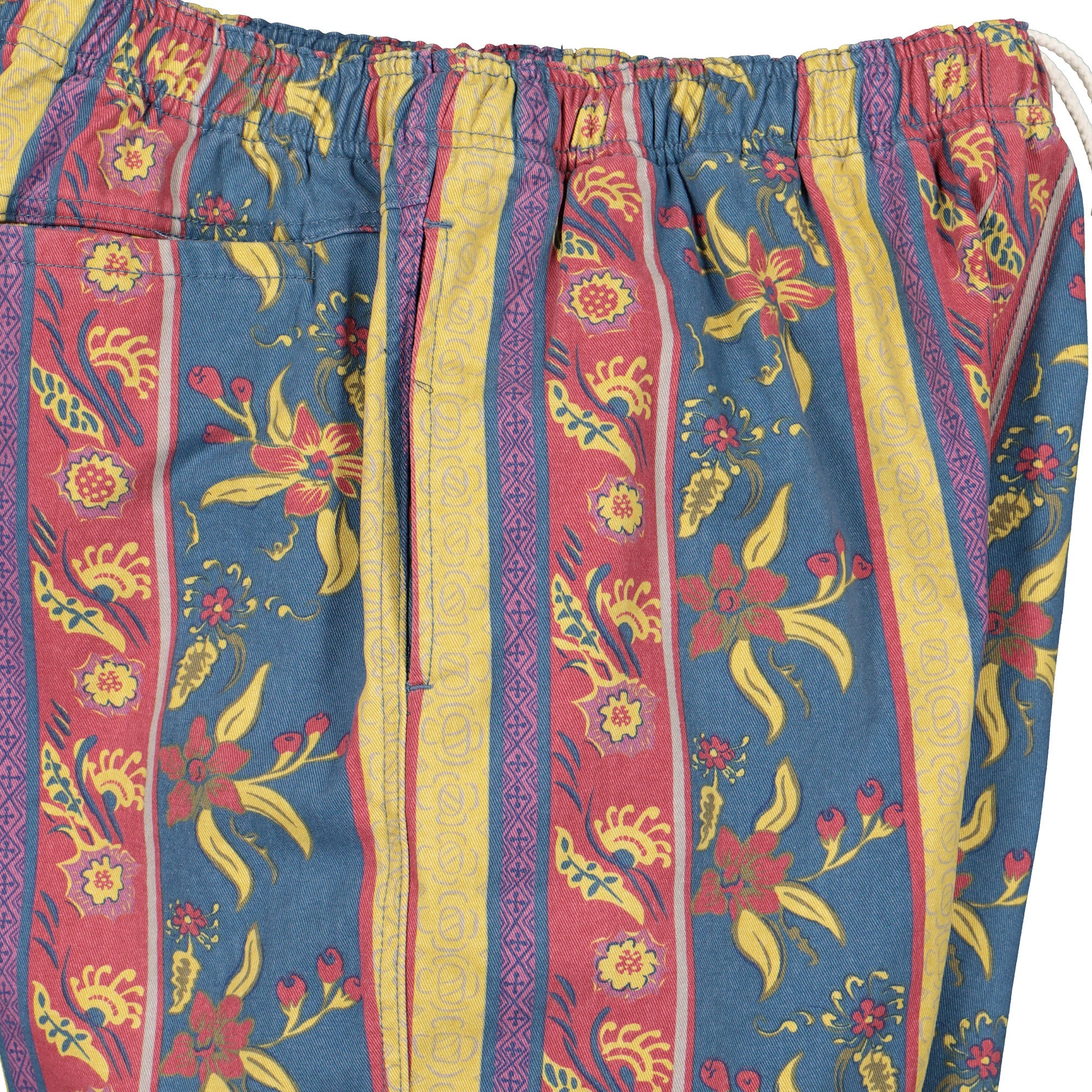 Stussy Fleur Stripe Beach Short Navy Shorts Detailfoto | Overkill