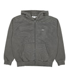 Obey Lowercase Pigment Zip Hoodie Pigment Digital Black Hoodies 112460019 / Pigment Digital Black | Overkill