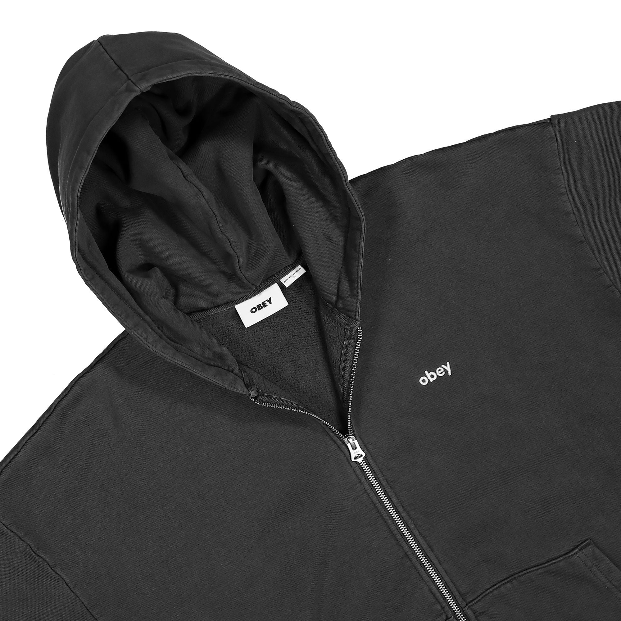 Obey Lowercase Pigment Zip Hood 112460019-PBA | OVERKILL