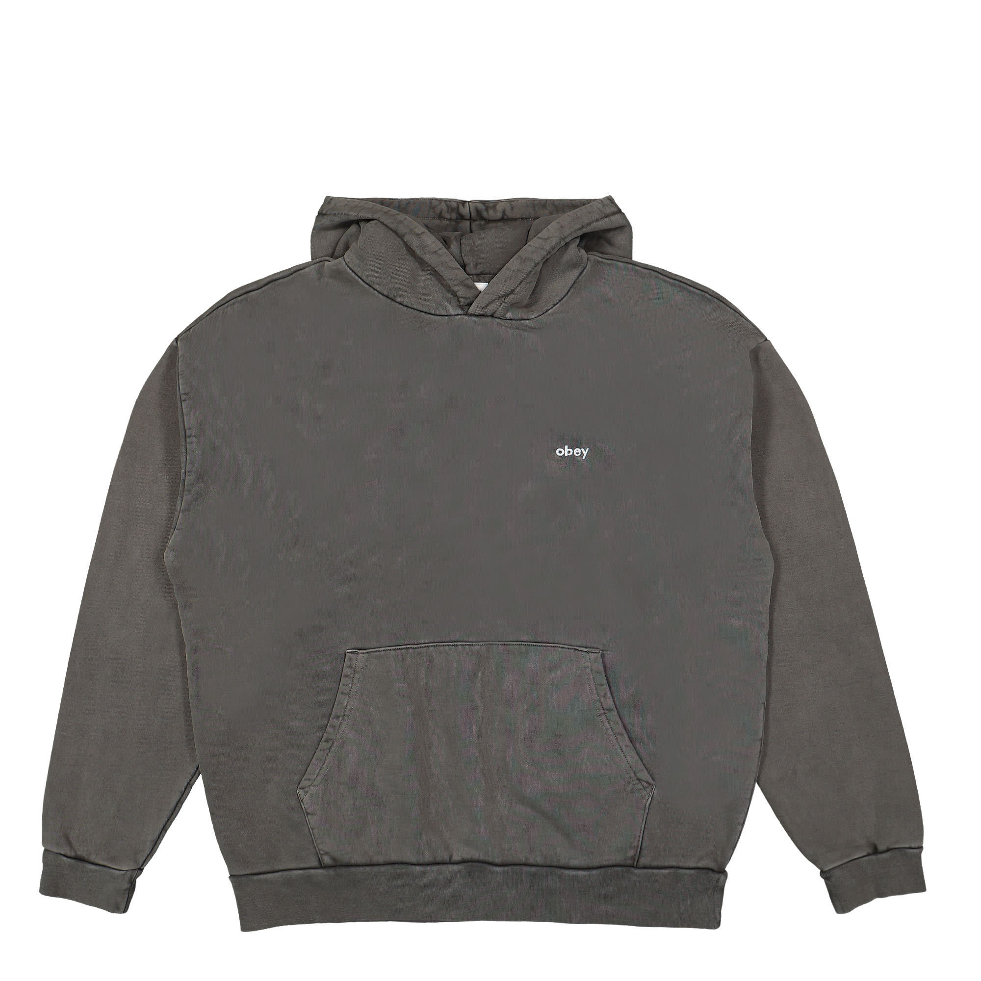 Obey Lowercase Pigment Hood Pigment Digital Black Hoodies 112470194 / Pigment Digital Black | Overkill