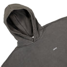 Obey Lowercase Pigment Hood Pigment Digital Black Hoodies Close-up | Overkill