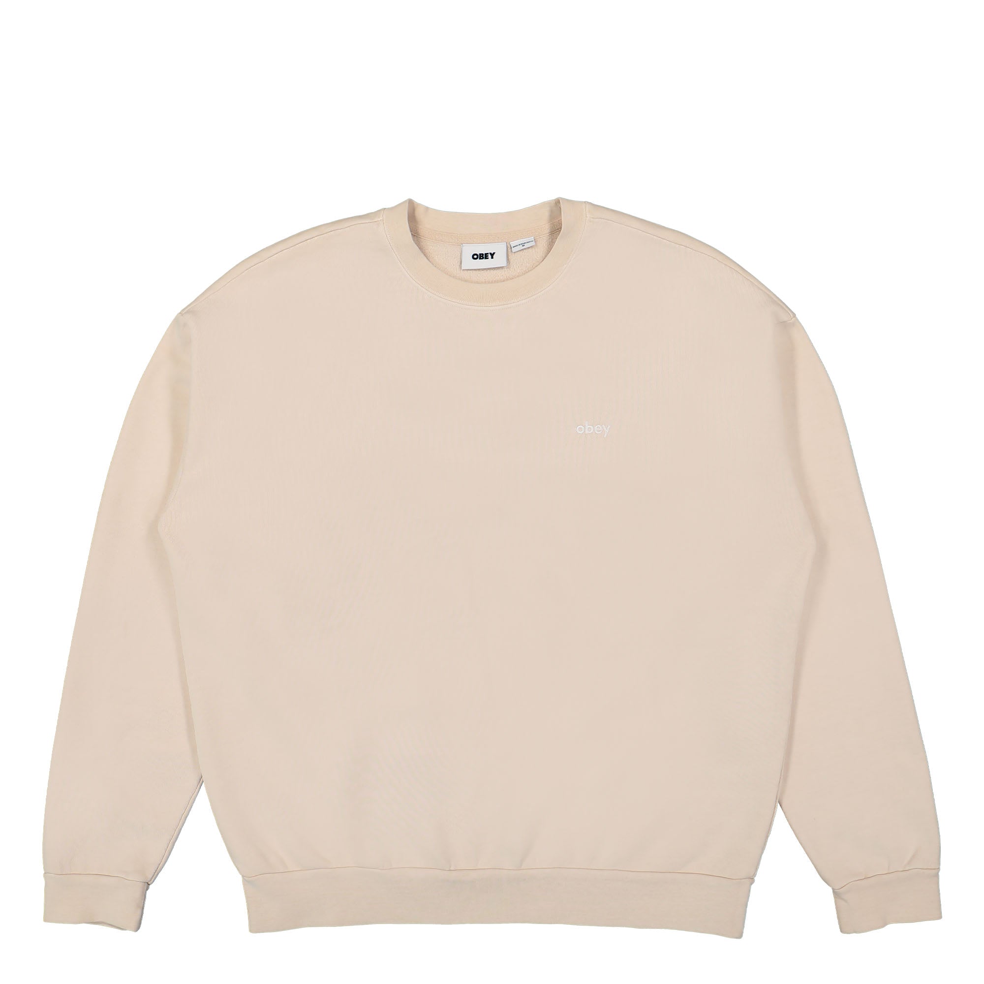 Obey Lowercase Pigment Crew Pigment Clay Sweatshirts 112480138 / Pigment Clay | Overkill