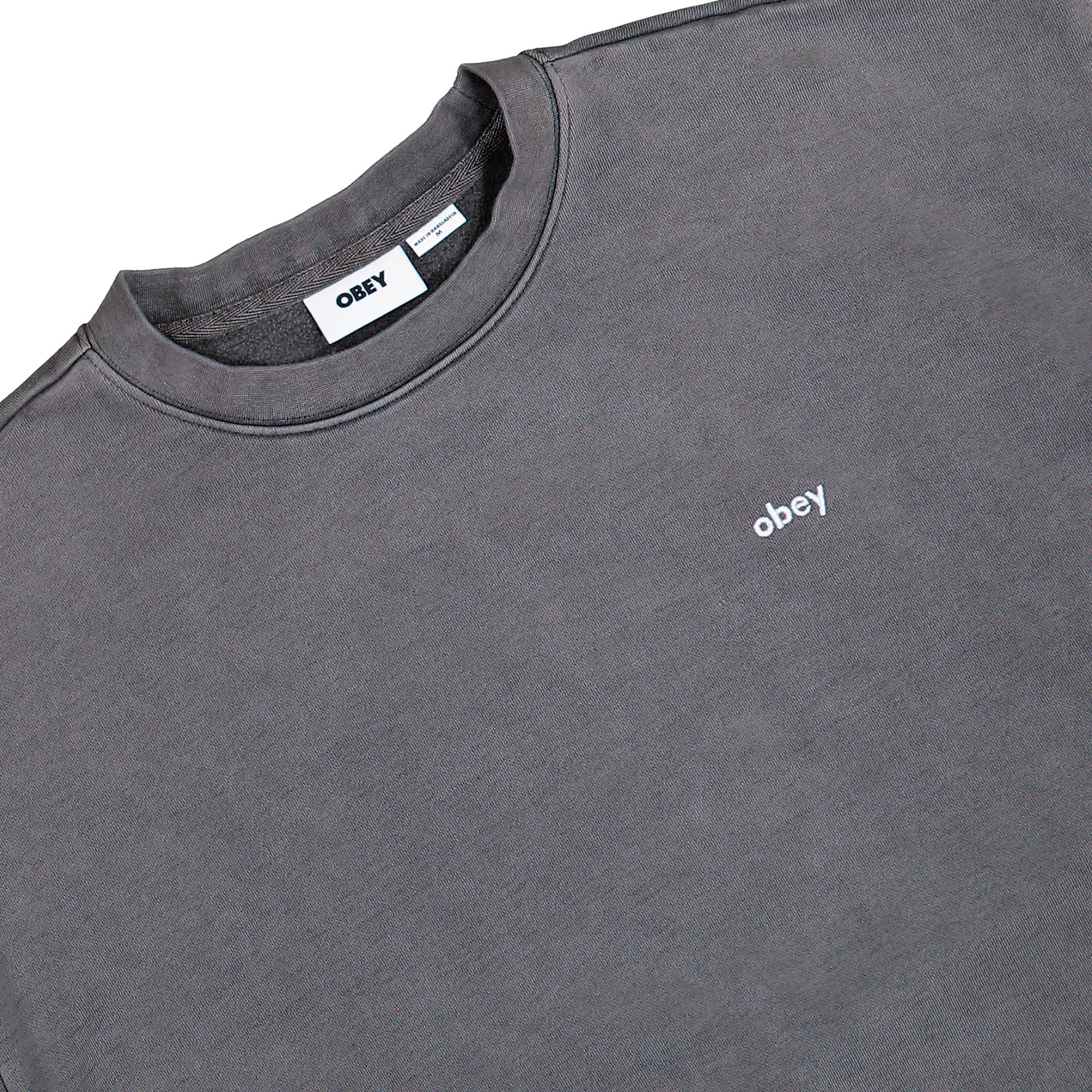 Obey Lowercase Pigment Crew Digital Black Sweatshirts 112480138 Detailfoto | Overkill
