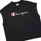 Champion Crewneck Sleeveless T-Shirt Black T-Shirts Close-up | Overkill