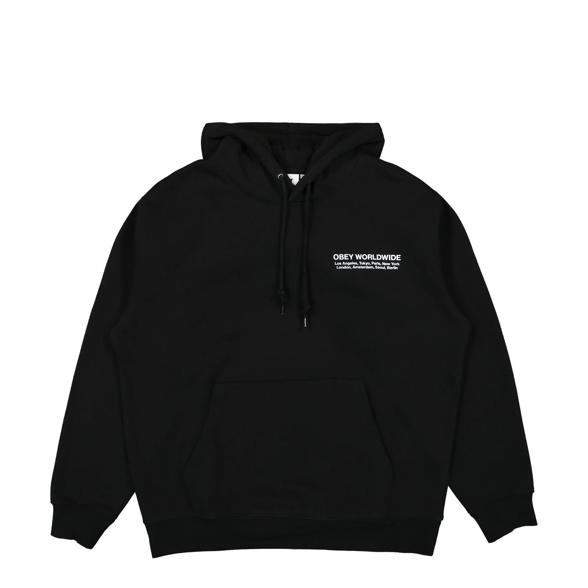 Obey Worldwide Cities Hoodie Black Hoodies 112843572 / Black | Overkill
