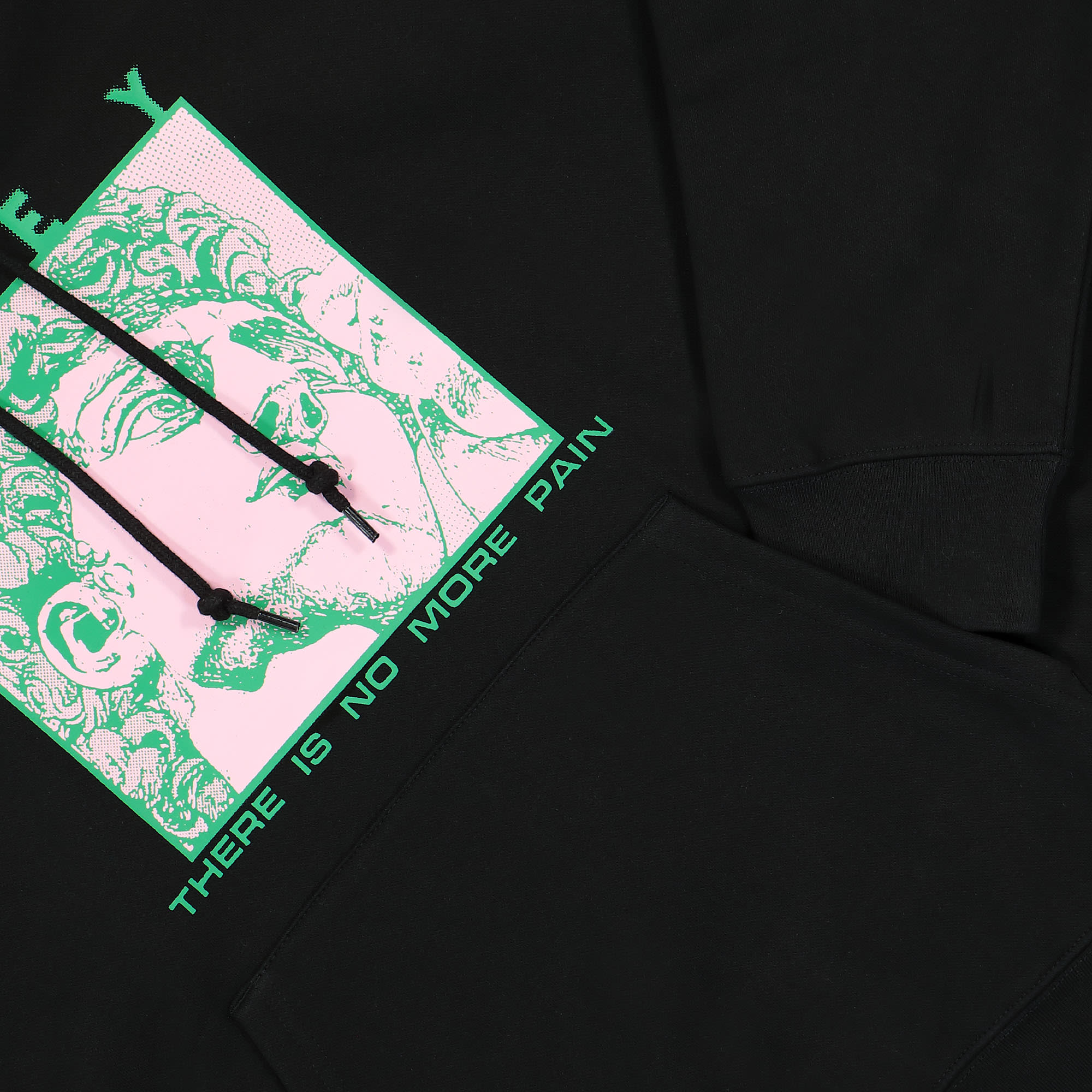 Obey No Pain Hood Black Hoodies Detailfoto | Overkill