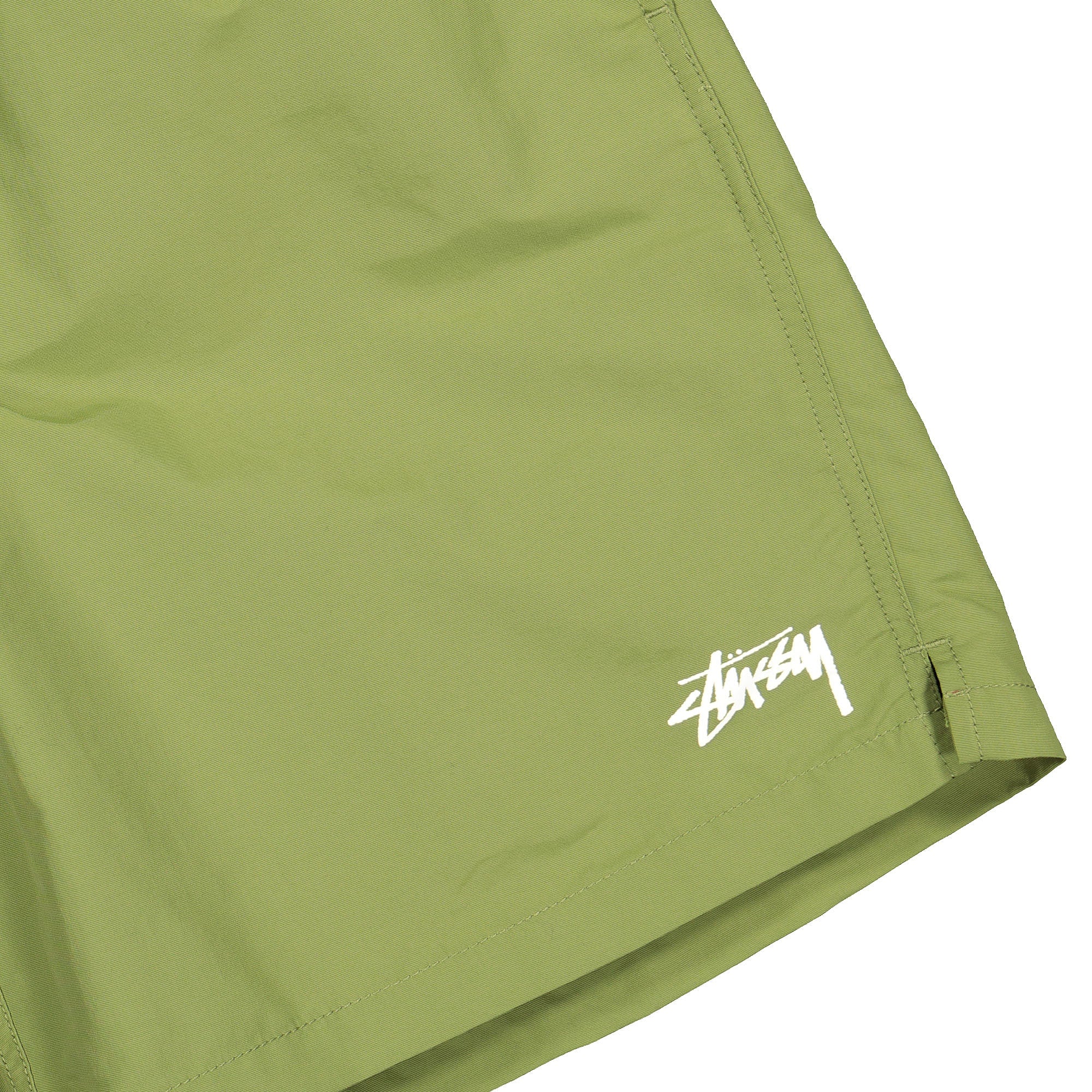 Stussy Stock Water Shorts Green Shorts Close-up | Overkill