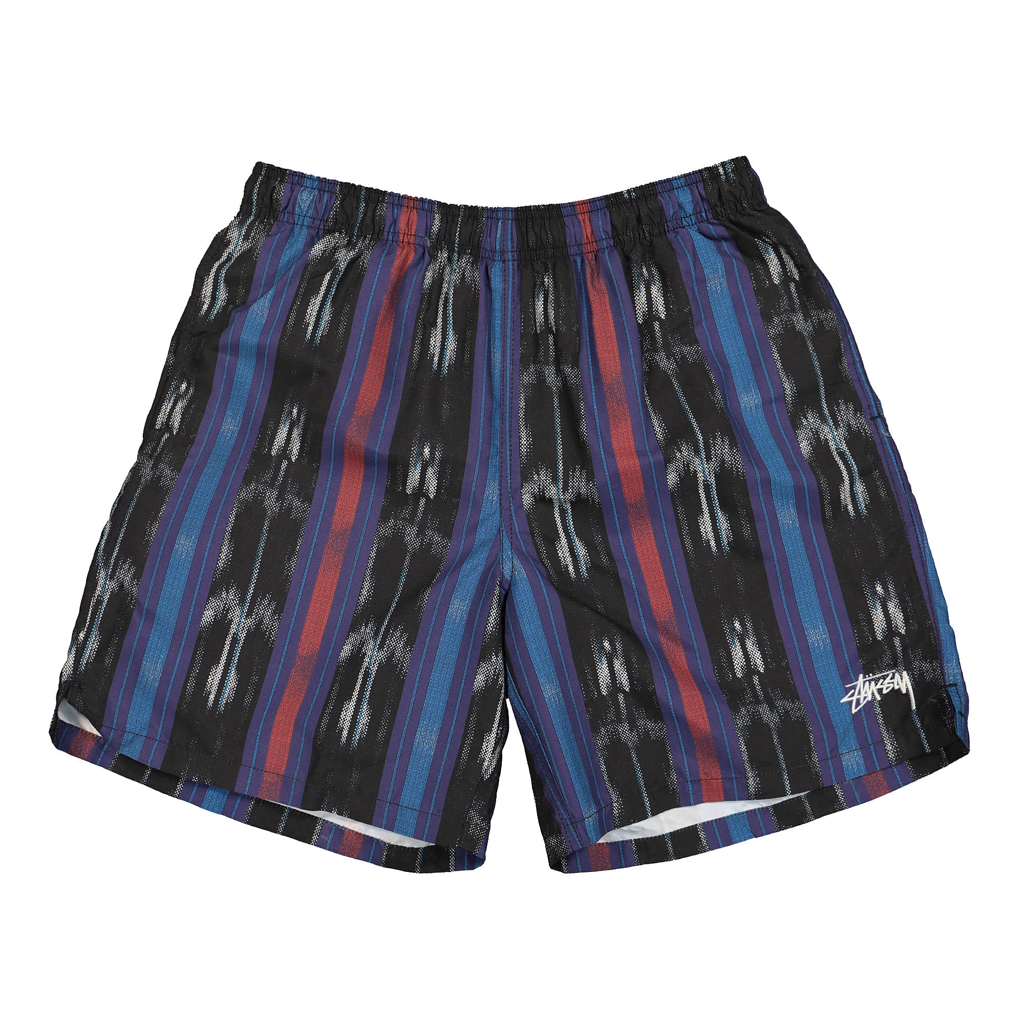 Stussy Ikat Stripe Water Short Black Shorts 113135 / 0001 | Overkill