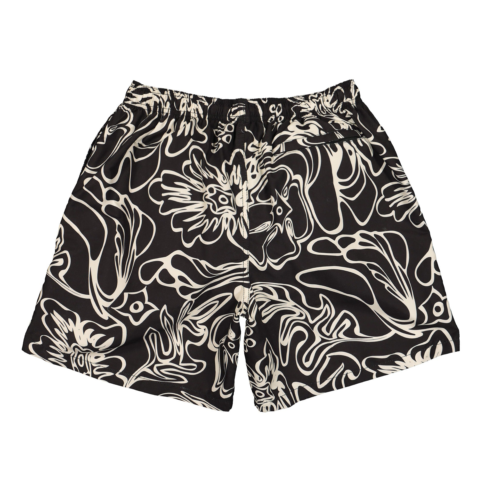 Stussy Wavy Hawaiian Water Short Black Shorts Material | Overkill