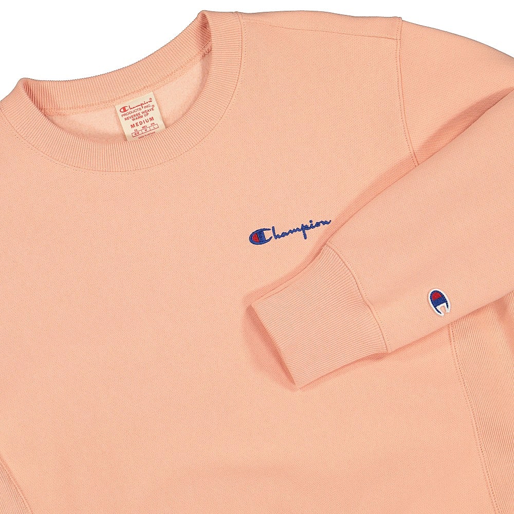 Champion Crewneck Sweatshirt Salmon Sweatshirts Close-up | Overkill