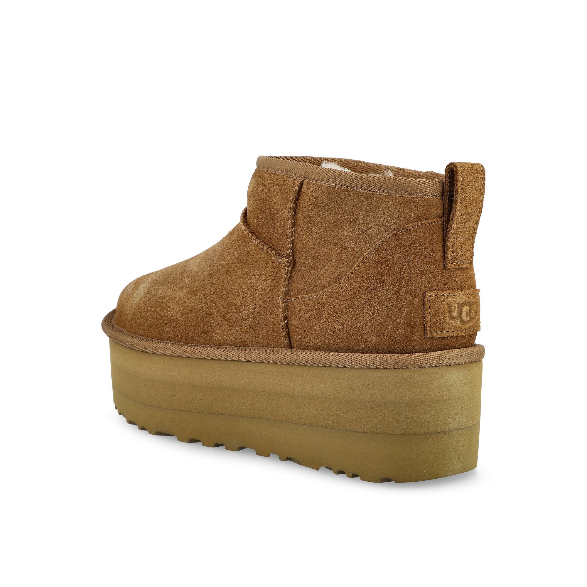 UGG  W Classic Ultra Mini Platform Chestnut Boots 1135092-CHE Material | Overkill
