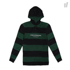 Stussy Hooded Stripe Rugby Black Hoodies 1140027 / 0001 | Overkill