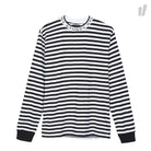 Stussy Jacquard Neck LS Jersey Black / White Longsleeves 1140033 / 0001 | Overkill