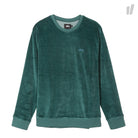 Stussy Velour Crew Green Sweatshirts 1140045 / 0401 | Overkill