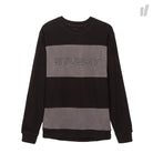 Stussy Paneled Longsleeve Crew Black Longsleeves 1140046 / 0001 | Overkill