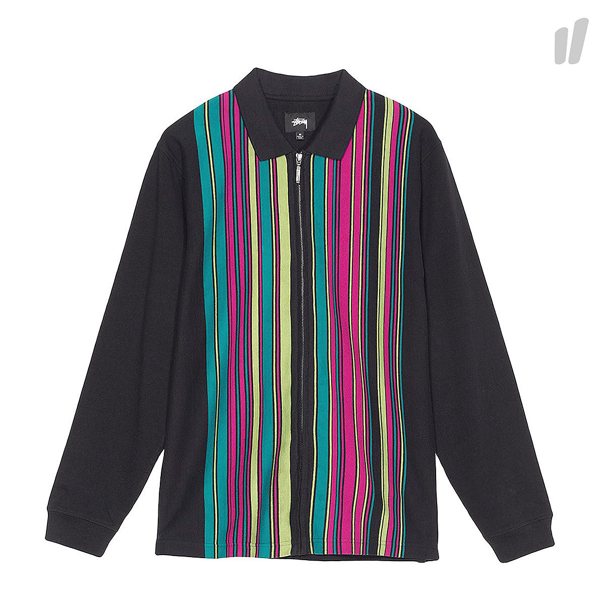 Stussy Simon Longsleeve Zip Polo Black Longsleeves 1140114 / 0001 | Overkill