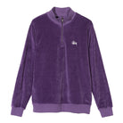 Stussy Velour Longsleeve Zip Mock Jacket Purple Longsleeves 1140134 / 0809 | Overkill
