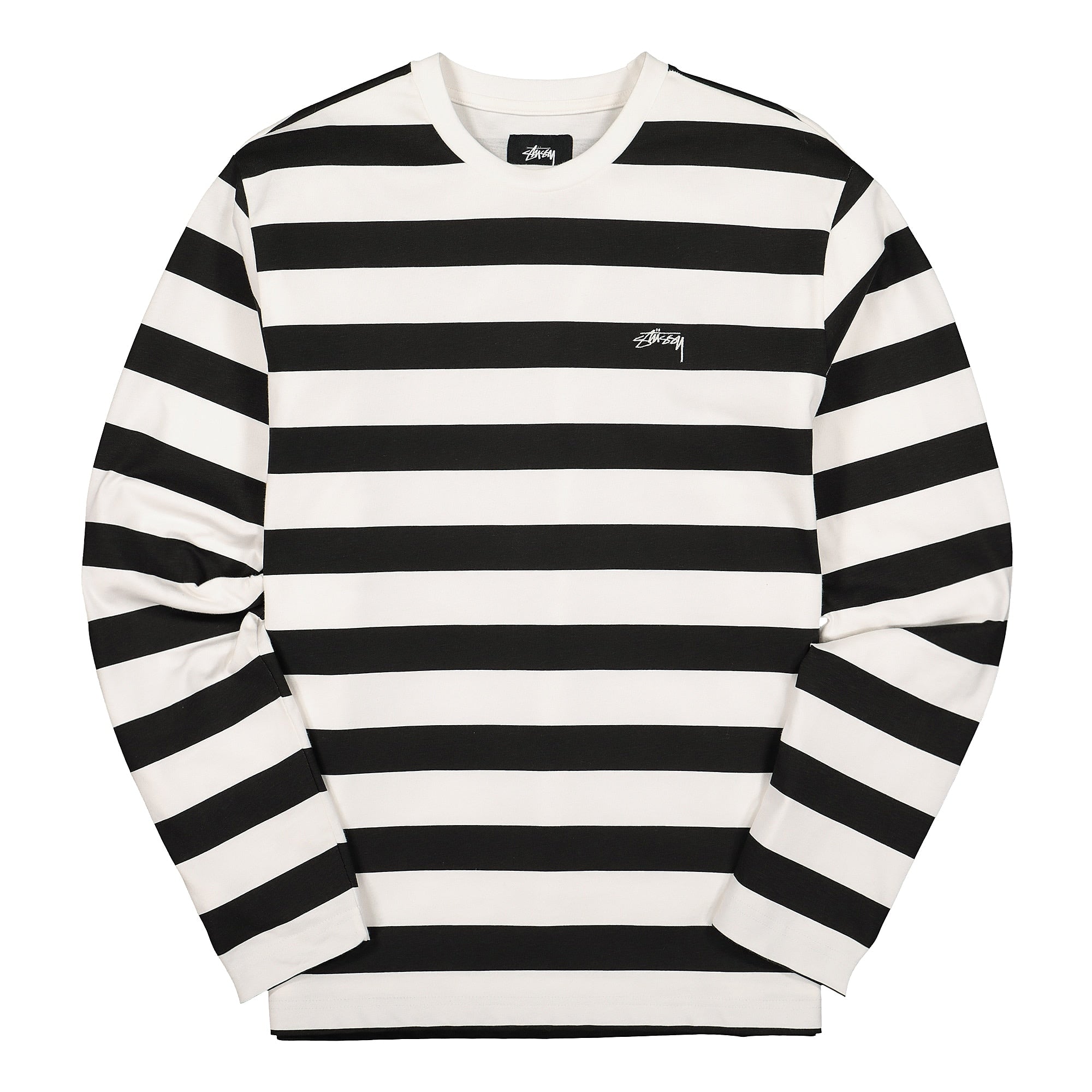Stussy Printed Stripe Longsleeve Crew Black Longsleeves 1140161 / 0001 | Overkill