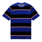 Stussy Velour Stripe Crew Blue Sweatshirts 1140196 / 0801 | Overkill