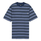 Stussy Ombre Stripe Crew Navy Sweatshirts 1140204 / 0806 | Overkill