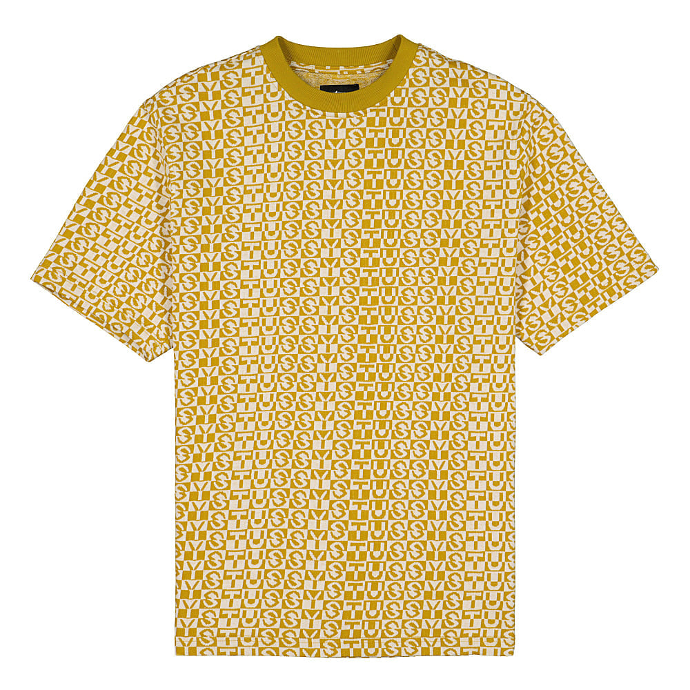 Stussy Check Crew Mustard Sweatshirts 1140206 / 0203 | Overkill
