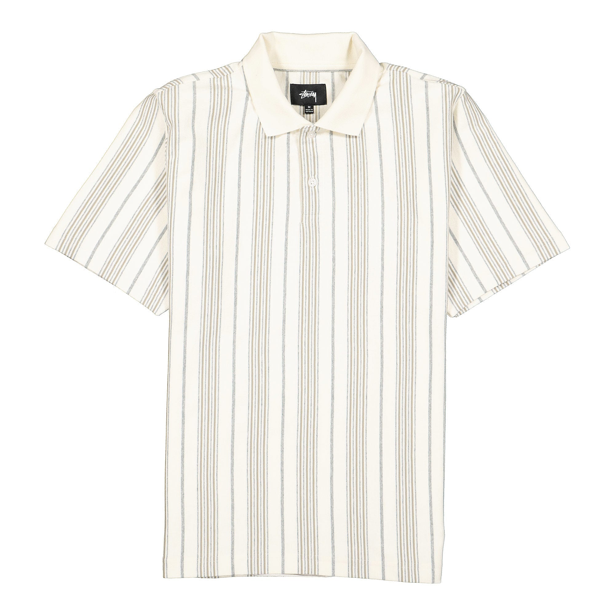 Stussy Revival Stripe Polo Natural Polo Shirts 1140220 / 1002 | Overkill