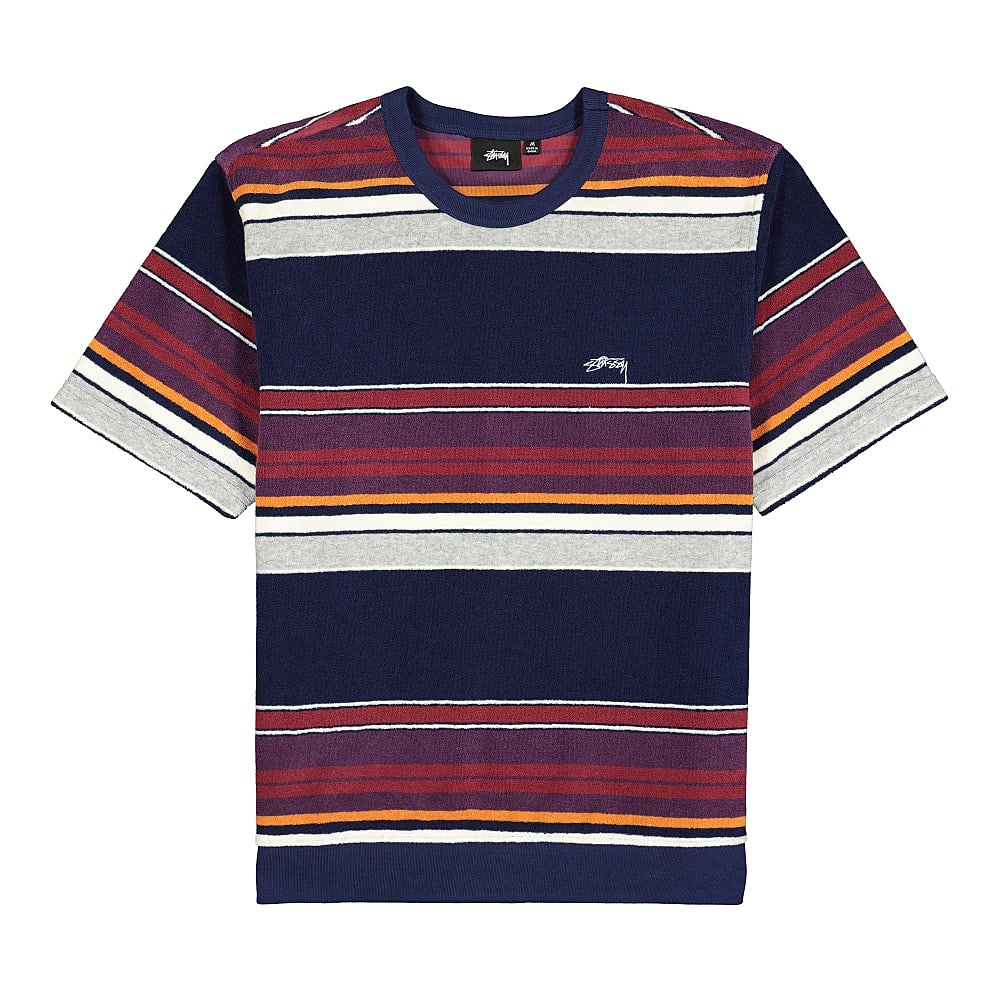 Stussy Hudson Stripe Crew Navy Sweatshirts 1140239 / 0806 | Overkill