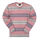 Stussy Faded Striped Crew Berry Sweatshirts 1140269 / 0623 | Overkill