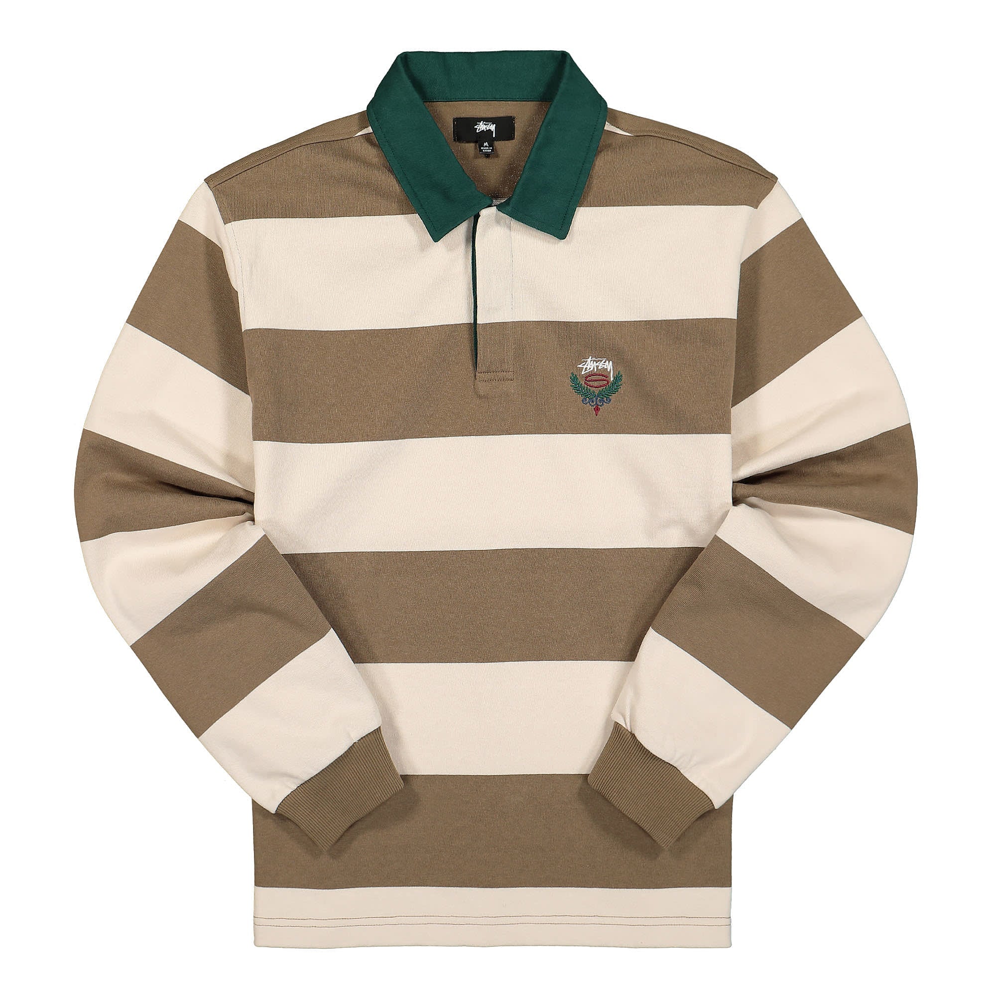 お*ぎ様 【最終値下げ】STUSSY BIG STRIPE RUGBY Lサイズ STUSSY（ステューシー） ポロシャツ 長袖 メンズ Big Stripe Rugby