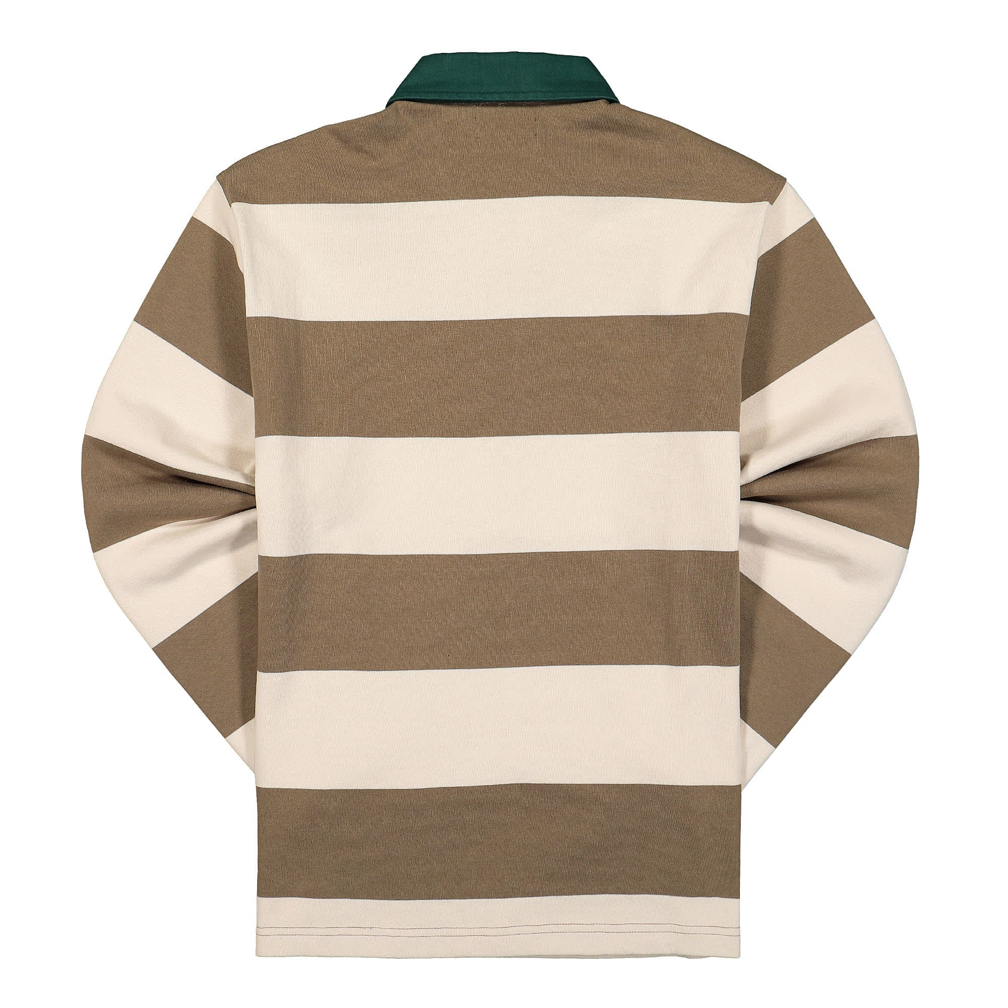 Stussy Big Stripe Rugby Natural Longsleeves Material | Overkill