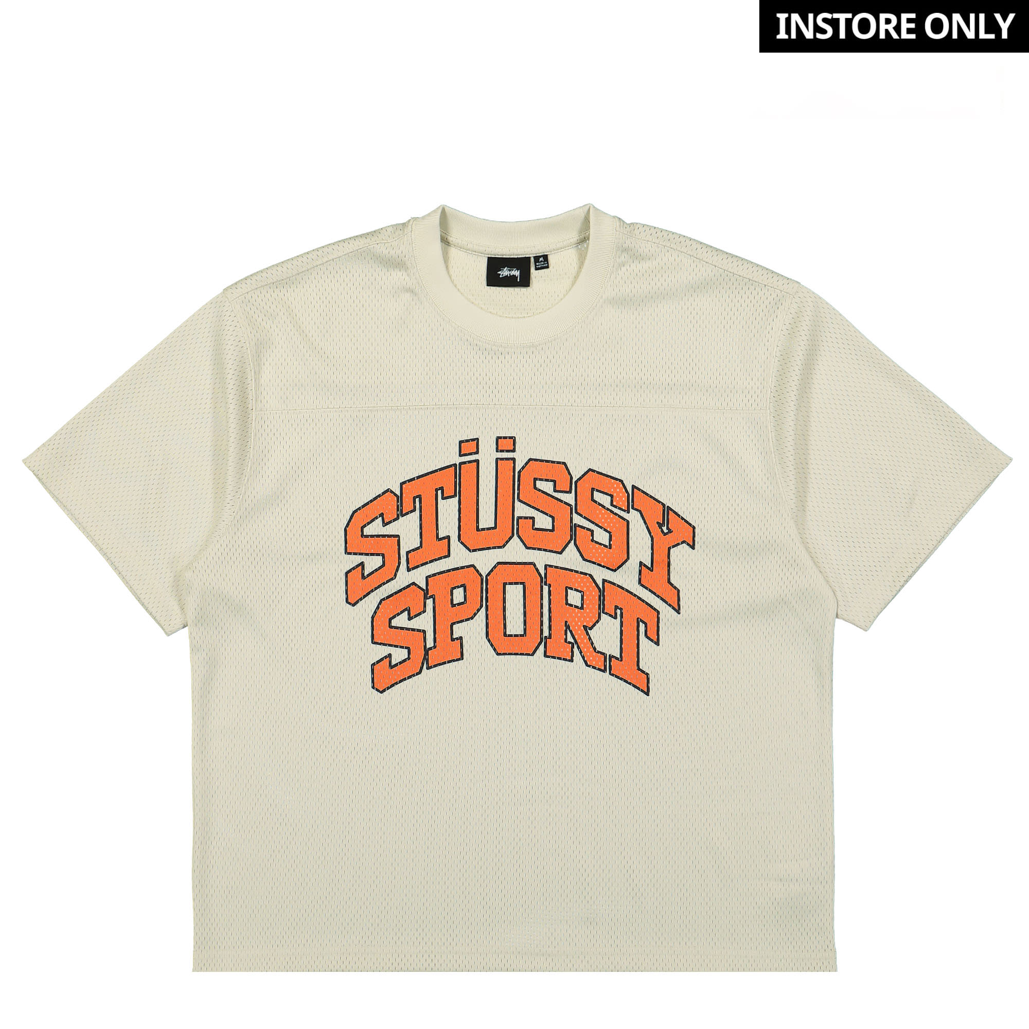 Stussy Sport Mesh Football Jersey Natural T-Shirts 1140338/1002 | Overkill
