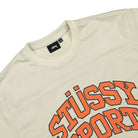 Stussy Sport Mesh Football Jersey Natural T-Shirts Close-up | Overkill