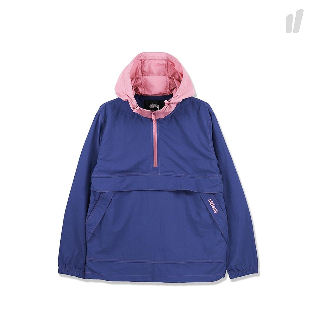 Stussy Contrast Stitch Pullover Navy Sweatshirts 115344 / 0806 | Overkill