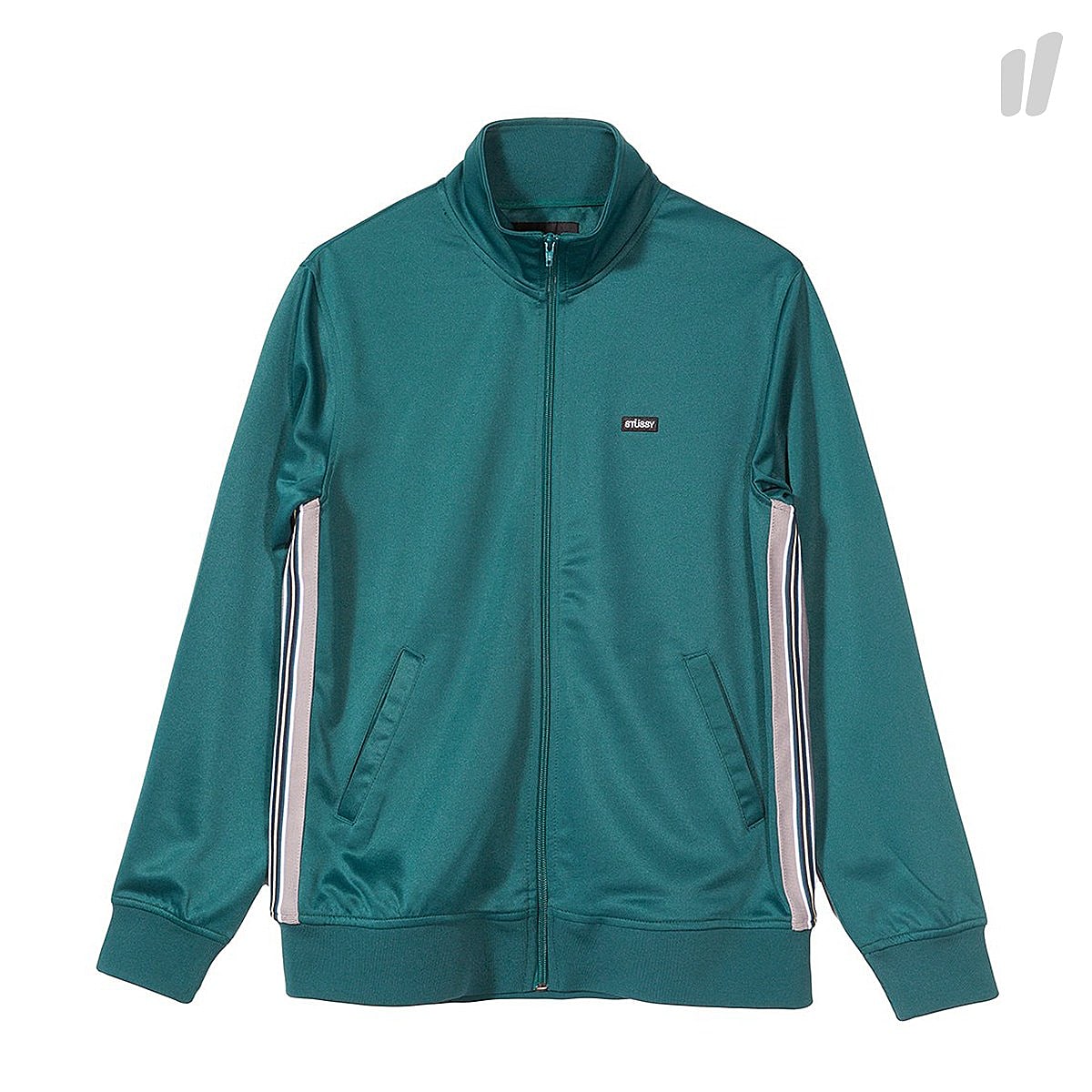 Stussy Textured Rib Track Jacket Dark Teal Track Jackets 115414 / 2197 | Overkill