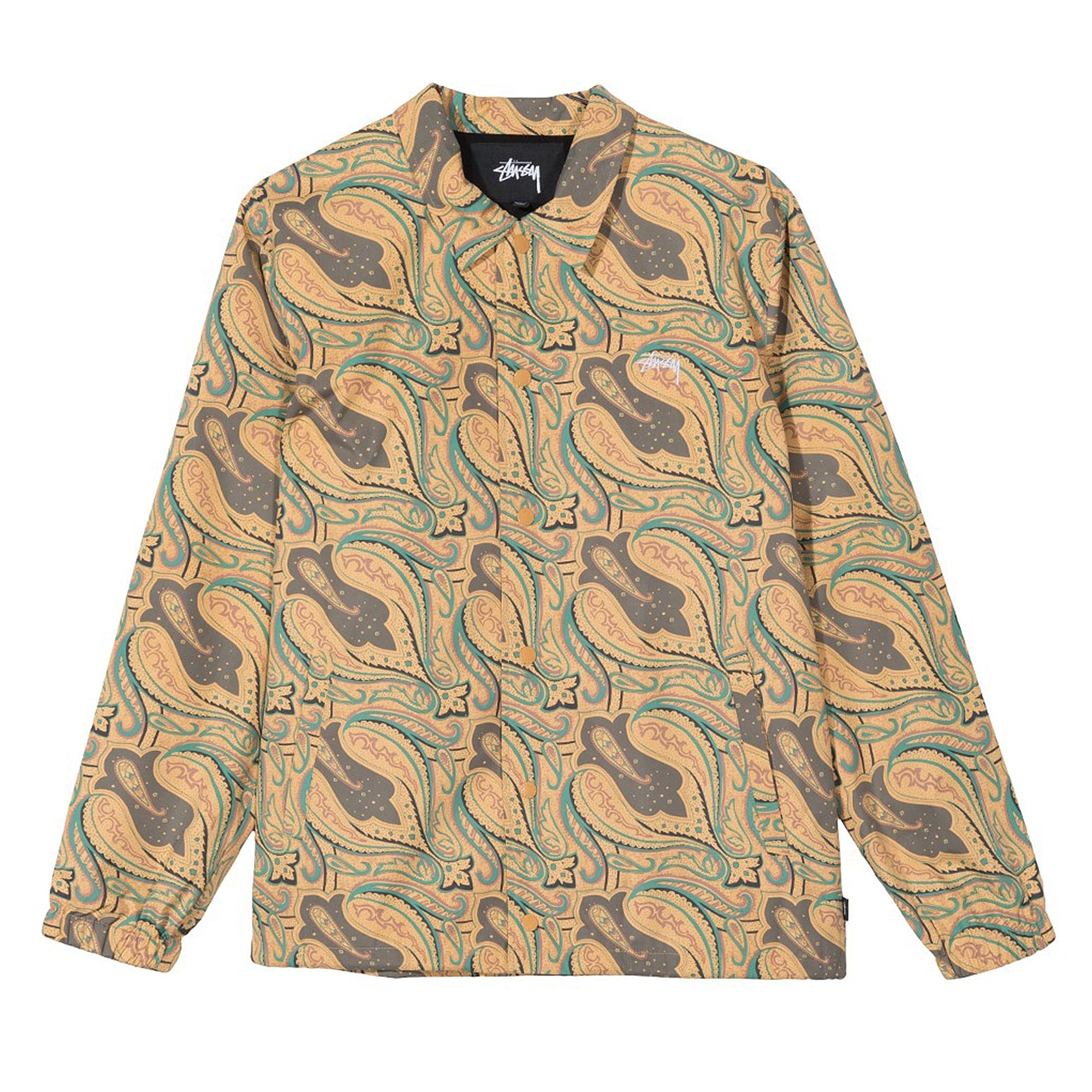 Stussy Paisley Coach Jacket Gold Jackets 115429 / 0205 | Overkill